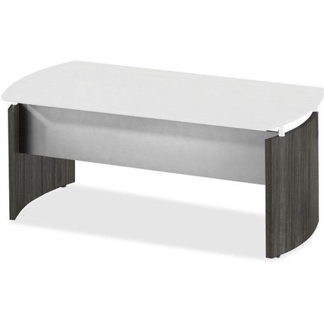 Mayline Desk Base - 1" x 29.7" x 1" x 26" - Beveled Edge - Finish: Gray Steel Laminate - Water Resistant, Stain Resistant, Abras