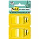 Post-it Flags - 100 x Yellow - 1" x 1 3/4" - Rectangle - Unruled - Yellow - Removable, Self-adhesive - 100 / Pack