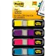 Post-it Flags - 35 x Bright Blue, 35 x Bright Pink, 35 x Bright Purple, 35 x Bright Yellow - 1/2" x 1 3/4" - Rectangle - Unruled