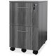 Mayline Gray Laminate File/File Mobile Pedestal File - 18" x 15.5" x 26.8" - 2 x File Drawer(s) - Material: Steel - Finish: Gray