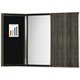 Mayline Gray Laminate Presentation Bulletin Board - White Surface - Stain Resistant, Water Resistant, Ghost Resistant, Accessory