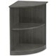 Mayline Medina - Open 1/4-Round Bookcase - 1" Shelf, 20" x 20"29.5" Bookshelf - 2 Shelve(s) - 1 Adjustable Shelf(ves) - Finish: 