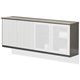 Mayline Medina Series Low Wall Cabinet - 72" x 20"29.5" , 1" Top - 2 Shelve(s) - 2 Adjustable Shelf(ves) - Beveled Edge - Materi