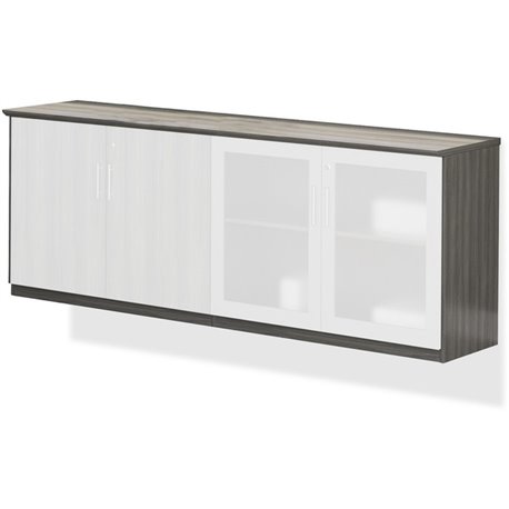 Mayline Medina Series Low Wall Cabinet - 72" x 20"29.5" , 1" Top - 2 Shelve(s) - 2 Adjustable Shelf(ves) - Beveled Edge - Materi