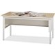 Mayline Mailflow-To-Go Sorting Table - 60" x 30"36" - 1 Shelve(s) - Finish: Chrome, Gray - Leveling Glide, Durable, Heavy Duty