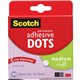 Scotch Adhesive Dots - 0.30" Length x 0.30" Width - Dispenser Included - For Paper, Wood, Metal, Card, Scrapbooking, Foam - 300 