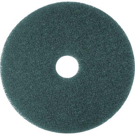 3M Blue Cleaner Pads - 5/Carton - Round x 20" Diameter - Scrubbing, Floor - Hard Floor - 175 rpm to 600 rpm Speed Supported - He