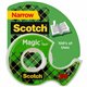 Scotch Magic Tape - 12.50 yd Length x 0.50" Width - 1" Core - Permanent Adhesive Backing - Dispenser Included - Handheld Dispens