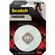 Scotch Mounting Tape - 6.25 ft Length x 0.50" Width - Foam - 1 Roll - White