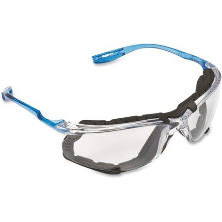 3M Virtua CCS Protective Eyewear - Ultraviolet Protection - Blue - Clear Lens - Comfortable, Wraparound Lens, Lightweight, Corde