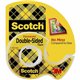 Scotch Double-Sided Tape - 12.50 yd Length x 0.50" Width - 1" Core - Acrylate - Permanent Adhesive Backing - Dispenser Included 