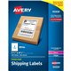 Avery Shipping Label - 5 1/2" Width x 8 1/2" Length - Permanent Adhesive - Rectangle - Laser, Inkjet - White - Paper - 2 / Sheet