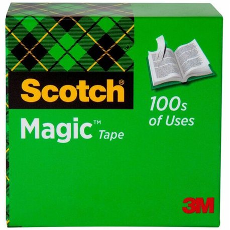 Scotch Invisible Magic Tape - 36 yd Length x 1" Width - 1" Core - Split Resistant, Tear Resistant - For Mending, Splicing - 1 / 
