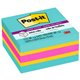 Post-it Super Sticky Notes Cube - 3" x 3" - Square - 360 Sheets per Pad - Aqua Splash, Sunnyside, Power Pink - Paper - Sticky, R