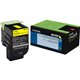 Lexmark Unison 801SY Toner Cartridge - Laser - Standard Yield - 2000 Pages - Yellow - 1 Each