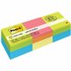 Post-it Notes Cube - 1200 - 2" x 2" - Square - 400 Sheets per Pad - Unruled - Acid Lime, Limeade, Blue Paradise, Guava, Vital Or