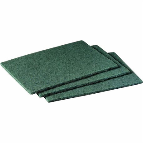 Scotch-Brite Scrubbing Pads - 6" Width x 9" Length - 20/Pack - Synthetic - Green