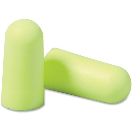 E-A-R soft Neons Uncorded Earplugs - Noise Protection - Foam, Polyurethane - Neon Yellow - Comfortable, Uncorded, Disposable - 1