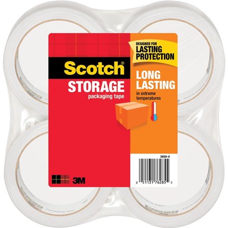 Scotch Long-Lasting Storage/Packaging Tap - 54.60 yd Length x 1.88" Width - 2.4 mil Thickness - 3" Core - Acrylic - 2.80 mil - P