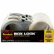 Scotch Box Lock Dispenser Packaging Tape - 55 yd Length x 1.88" Width - Dispenser Included - 4 / Pack - Clear