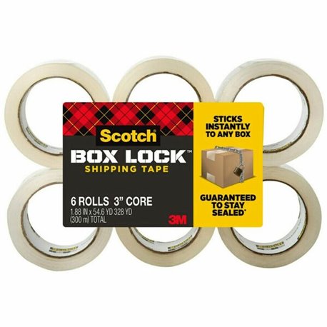 Scotch Box Lock Packaging Tape Refill - 55 yd Length x 1.88" Width - 1 / Pack - Clear