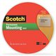 Scotch Double-Coated Foam Mounting Tape - 36 yd Length x 0.50" Width - 62.5 mil Thickness - 1" Core - Polyurethane - Long Lastin