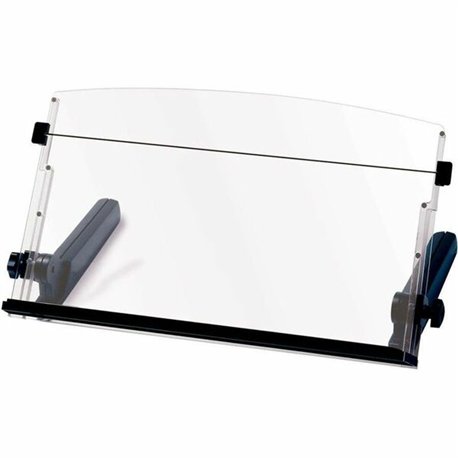 3M In-Line Document Holder - 4" Height x 18" Width - Black, Clear