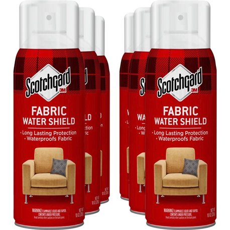 Scotchgard Fabric Water Shield - For Fabric - 10 fl oz (0.3 quart) - 6 / Carton - Odorless, Soil Resistant - Aqua