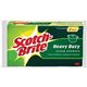 Scotch-Brite Heavy-Duty Scrub Sponges - 2.8" Height x 4.5" Width - 45/Carton - Yellow, Green