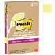 Post-it Super Sticky Adhesive Note - 4" x 6" - Rectangle - 45 Sheets per Pad - Canary Yellow - Repositionable - 4 / Pack - Recyc