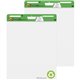 Post-it Easel Pad with Recycled Paper - 30 Sheets - Plain - Stapled - 18.50 lb Basis Weight - 25" x 30" - 30.50" x 25" - White P