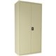 Lorell Fortress Series Janitorial Cabinet - 36" x 18" x 72" - 4 x Shelf(ves) - Hinged Door(s) - Locking System, Welded, Sturdy, 