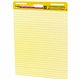 Post-it Self-Stick Easel Pads with Faint Rule - 30 Sheets - Stapled - Feint Blue Margin - 18.50 lb Basis Weight - 25" x 30" - Ye