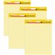 Post-it Super Sticky Easel Pad - 30 Sheets - Stapled - Feint Blue Margin - 18.50 lb Basis Weight - 25" x 30" - Canary Yellow Pap