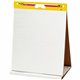 Post-it Tabletop Easel Pads - 20 Sheets - Plain - Stapled - 18.50 lb Basis Weight - 20" x 23" - White Paper - Resist Bleed-throu