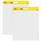 Post-it Self-Stick Easel Pads - 20 Sheets - Plain - Stapled - 18.50 lb Basis Weight - 20" x 23" - White Paper - Self-adhesive, R