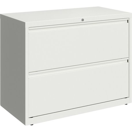 Lorell Fortress Series Lateral File - 18.6" x 28" x 36" - 2 x Drawer(s) for File - Lateral - Hanging Rail, Magnetic Label Holder