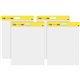 Post-it Self-Stick Wall Pads - 20 Sheets - Plain - Stapled - 18.50 lb Basis Weight - 20" x 23" - White Paper - Self-adhesive, Re