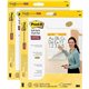 Post-it Self-Stick Wall Pads - 20 Sheets - Stapled - Ruled Blue Margin - 18.50 lb Basis Weight - 20" x 23" - White Paper - Self-