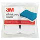 3M Whiteboard Erasers - White, Blue - 5" Width x 3" Height x - 2 / Pack