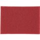 3M Red Buffer Pad - 10/Carton - Rectangle - 14" Width x 1" Thickness - Buffing, Cleaning, Polishing, Scrubbing - Linoleum, Sheet