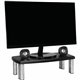 3M Adjustable Monitor Riser Stand - Up to 17" Screen Support - 40 lb Load Capacity - 6" Height x 18.5" Width x 10" Depth - Black