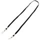 Advantus Face Mask Lanyard - 10 / Pack - Adjustable - J-Hook Attachment - 30" Length - Black