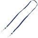 Advantus Face Mask Lanyard - 10 / Pack - Adjustable - J-Hook Attachment - 30" Length - Blue