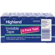 Highland 3/4"W Matte-finish Invisible Tape - 27.78 yd Length x 0.75" Width - 1" Core - For Mending, Holding, Splicing - 6 / Pack