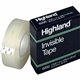 Highland Matte-finish Invisible Tape - 36 yd Length x 0.75" Width - 1" Core - For Mending, Holding, Splicing - 1 / Roll - Matte 