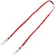 Advantus Face Mask Lanyard - 10 / Pack - Adjustable - J-Hook Attachment - 30" Length - Red