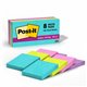 Post-it Super Sticky Notes - Supernova Neons Color Collection - 720 x Multicolor - 2" x 2" - Rectangle - 90 Sheets per Pad - Aqu