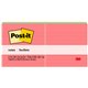 Post-it Lined Notes - Poptimistic Color Collection - 600 - 3" x 3" - Square - 100 Sheets per Pad - Ruled - Pink, Blue, Green - P