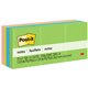 Post-it Notes Original Notepads - Floral Fantasy Color Collection - 1200 - 1 1/2" x 2" - Rectangle - 100 Sheets per Pad - Unrule